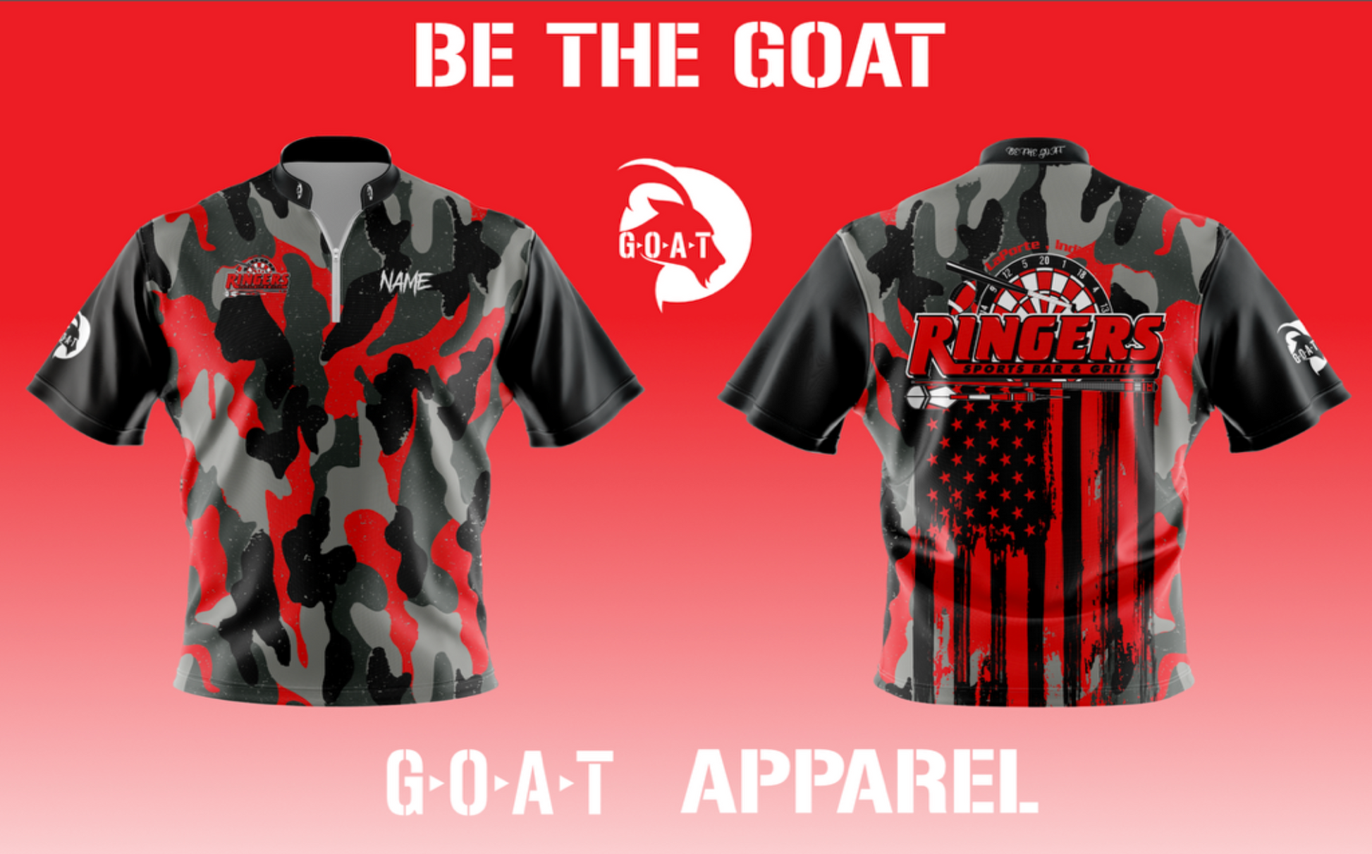 Ringers Pink, Orange, Blue, Red or Gray